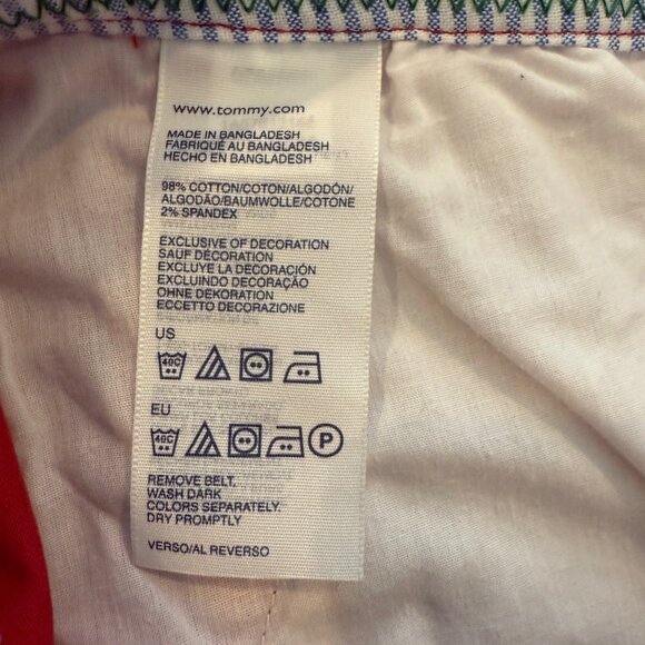 Tommy Hilfiger Nantucket Red Chino‎ Cropped Pants Size 2 - Picture 8 of 8